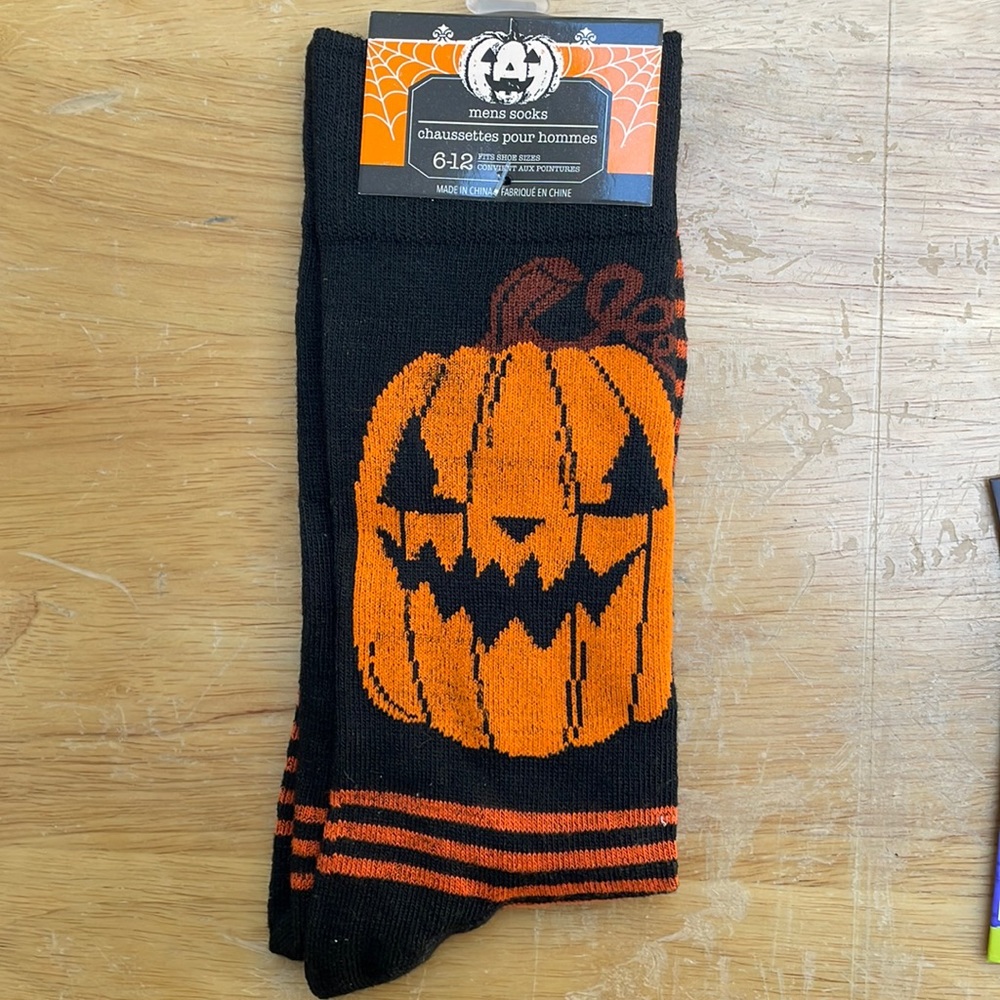 ⚜️Halloween Jack O Lantern Ankle Socks! NWT!